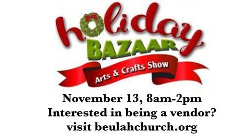 Holiday Craft Bazaar Beulah Missionary Church Goshen November 13 2021 Allevents In 2022 Burleson Holiday Bazaar November 3, 2022
