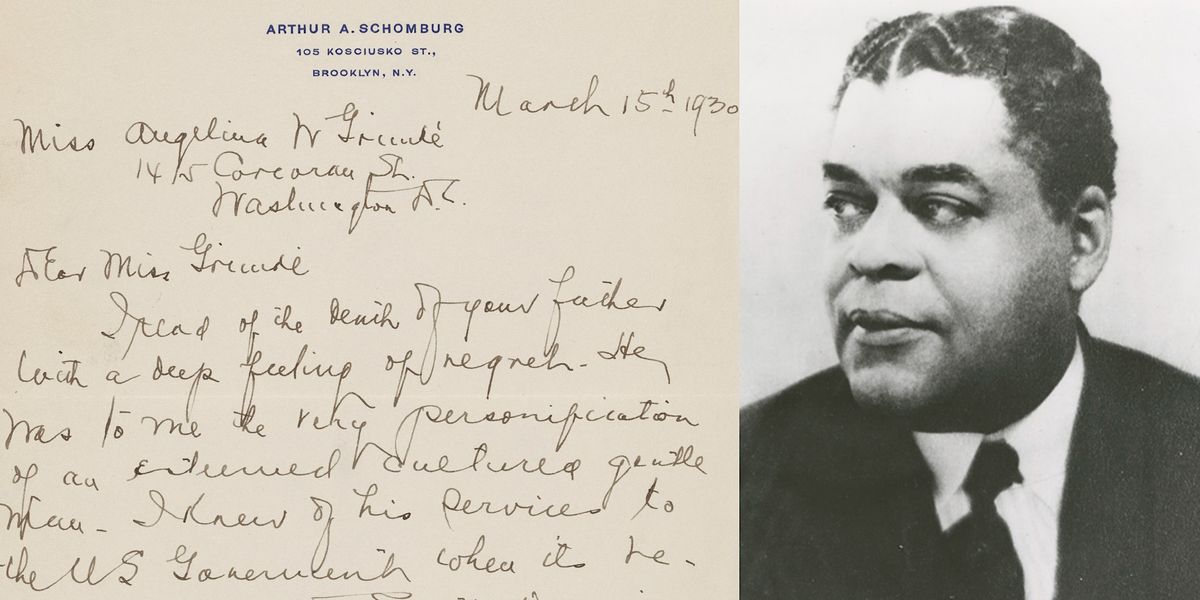 Transcribeathon Remaking the World of Arturo Schomburg, Schomburg