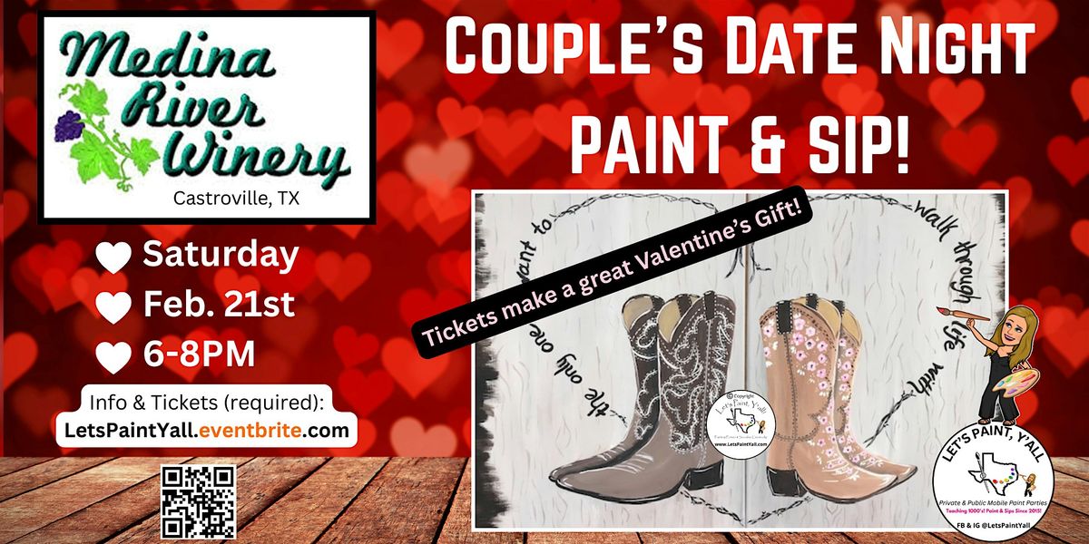 Medina River Winery VALENTINES DATE NIGHT PAINT & SIP