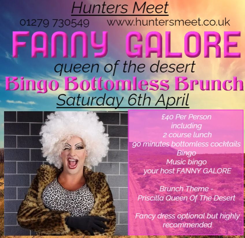 Saturday 6th April Fanny Galore Bottomless Brunch , Chelmsford Rd