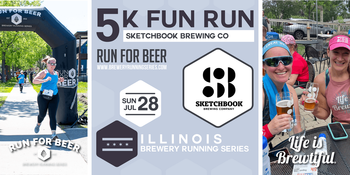 5k Beer Run x Sketchbook Brewing Co. 2024 Illinois Brewery Running