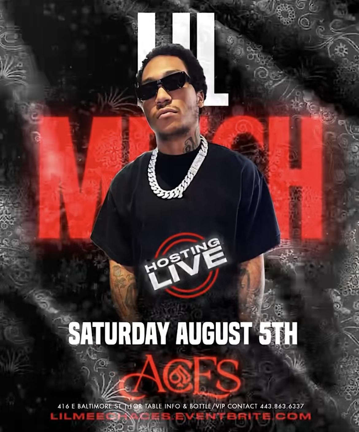 Lil Meech Hosts Showtime Saturdays at Aces Downtown, 416 E Baltimore St