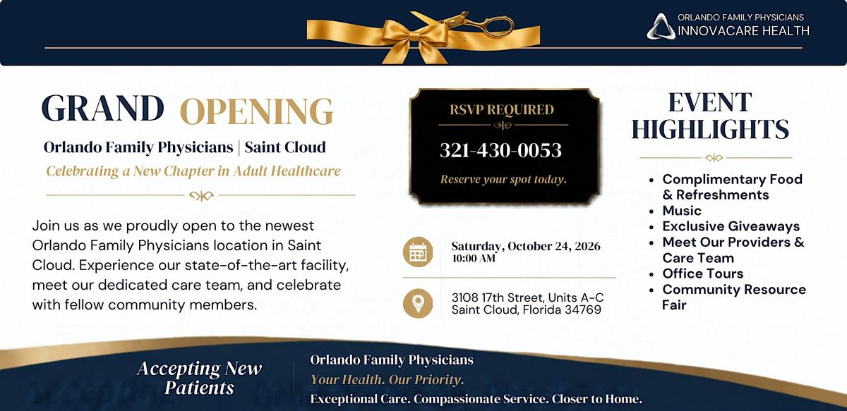 Orlando Family Physicians - St Cloud Grand Opening, 3108 17th St, St ...