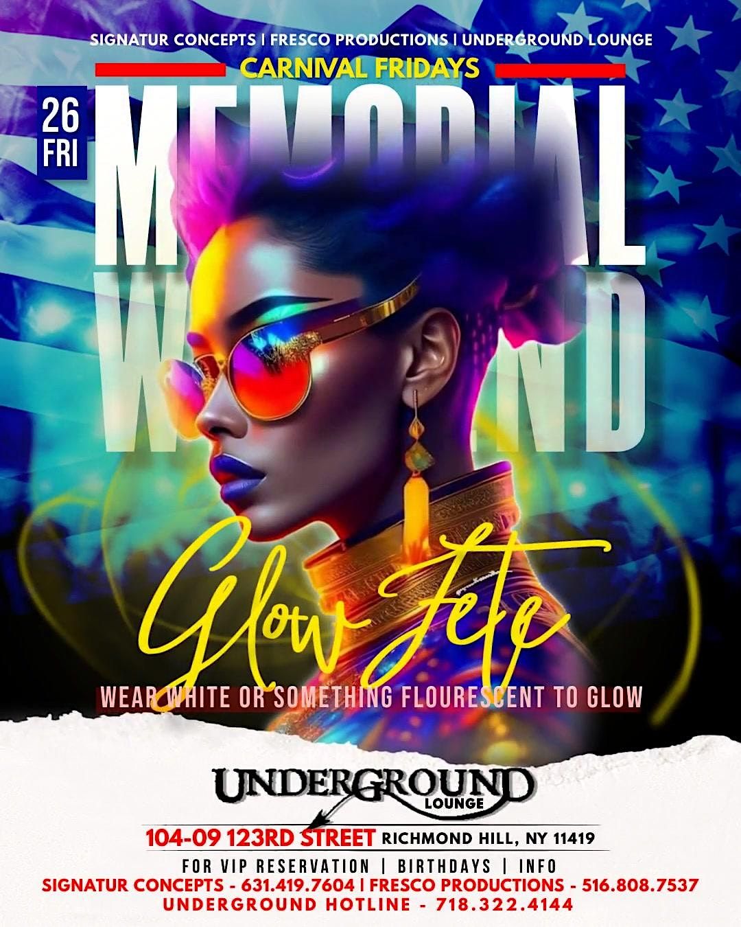 Carnival Fridays, Every Friday, Underground Lounge, Richmond Hill, 23