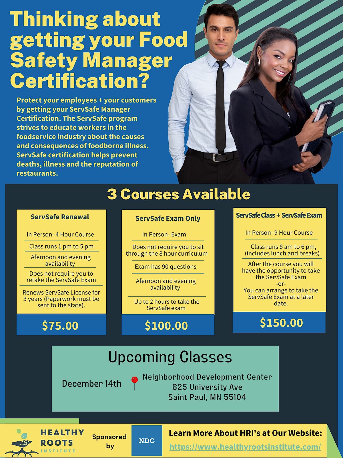 ServSafe Food Managers Certification Exam Only Neighborhood