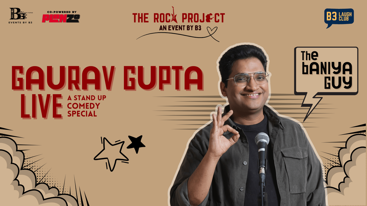 Gaurav Gupta: Stand-Up Special – Presented by B3, 20 July | Event in Indore | AllEvents