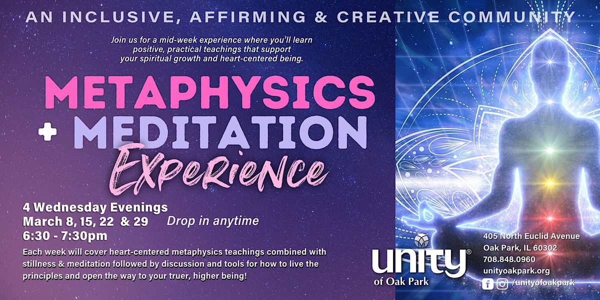 Metaphysics + Meditation Experience, 29 March | Event in Oak Park | AllEvents.in