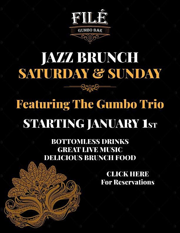 New Orleans Live Jazz Bottomless Brunch, 275 Church St, New York