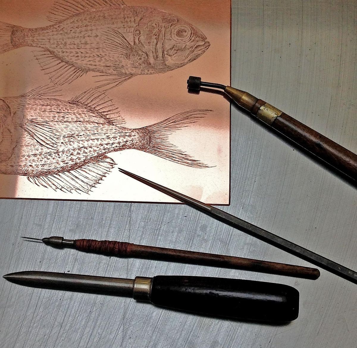 Etching 1 Hard Ground & Soft Ground, Australian Print