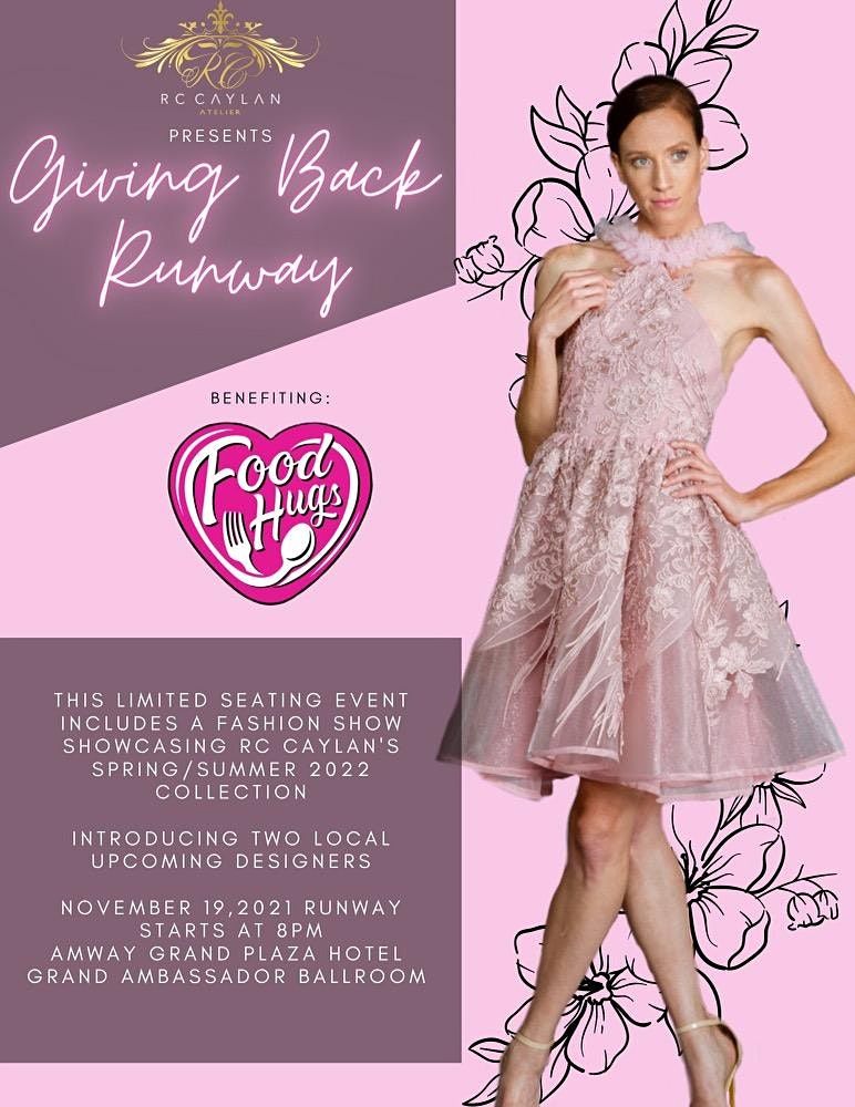 Giving Back Runway Benefiting Food Hugs Jw Marriott Grand Rapids International Ballroom November 12 2021 Allevents In Events In Grand Rapids March 2022