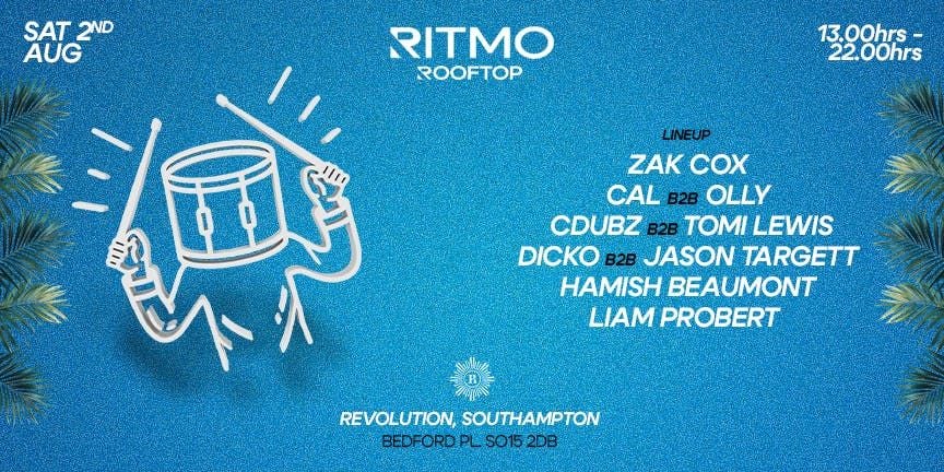 Ritmo Rooftop 2 , 2 August | Event in Southampton | AllEvents