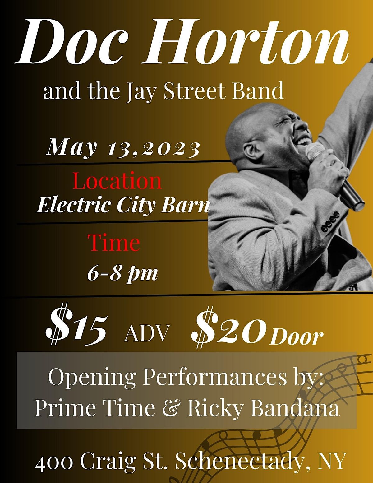 The Motown and More Show starring Doc Horton and the Jay Street Band