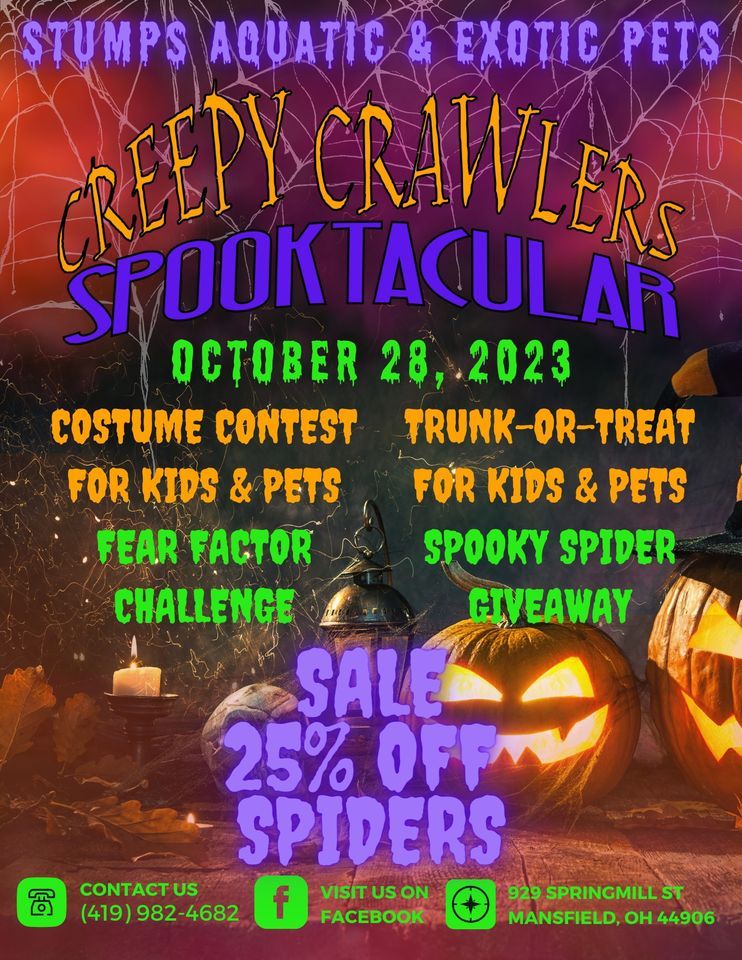 Fear Factor Challenge & Trick Or Treat, Stumps Aquatics and Exotics