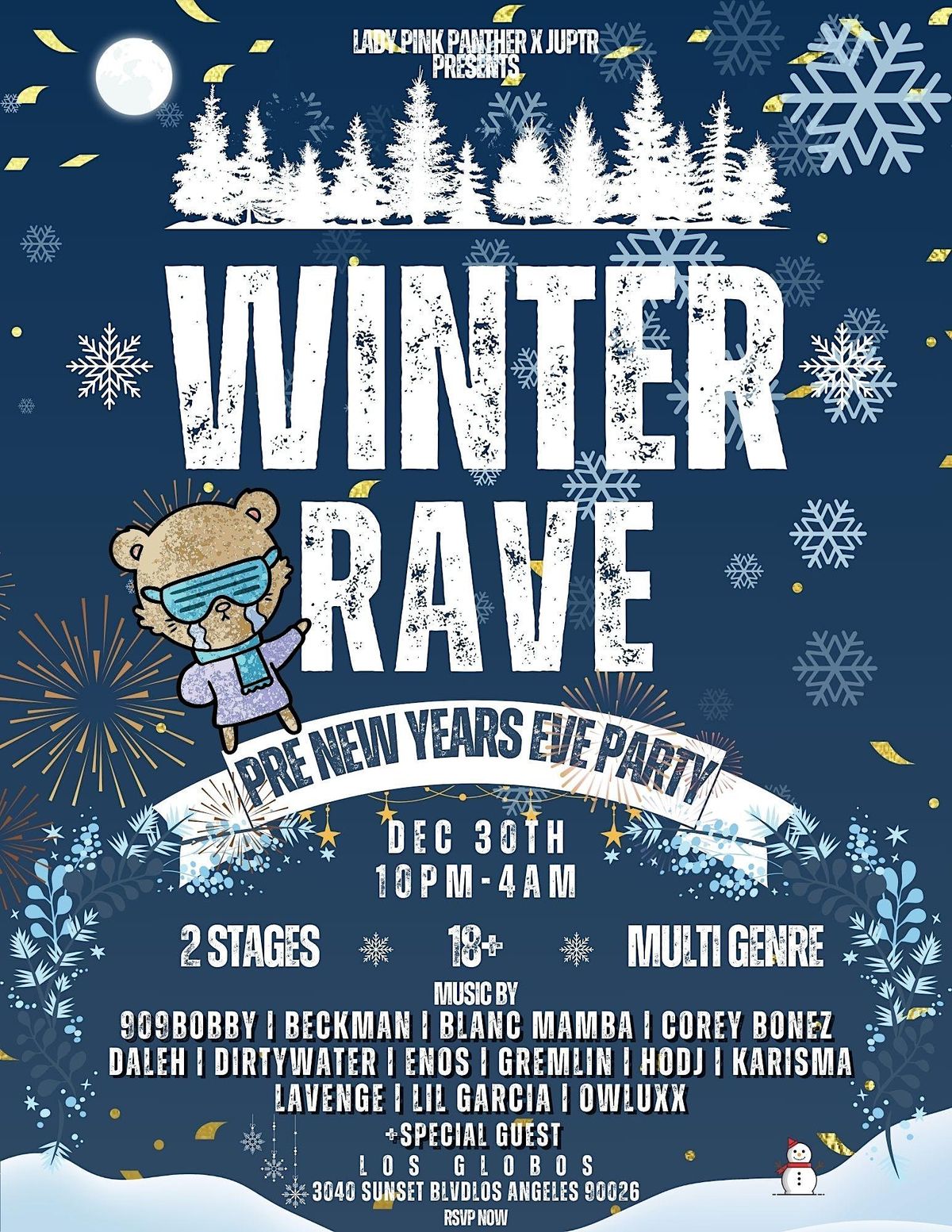 Winter Rave, Los Globos, Los Angeles, 30 December to 31 December ...