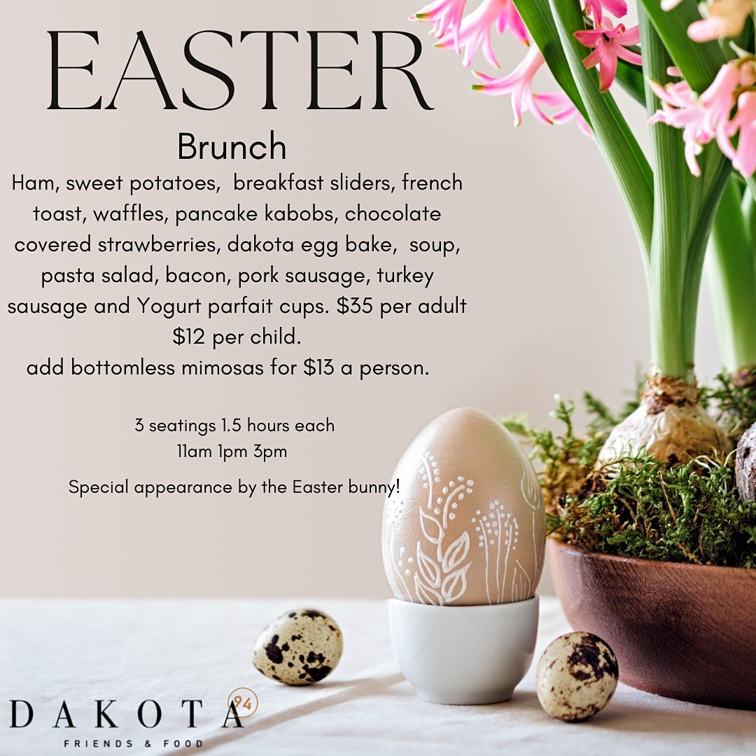 Brunch with the Easter bunny!, Dakota 94, Chicago, April 17 2025