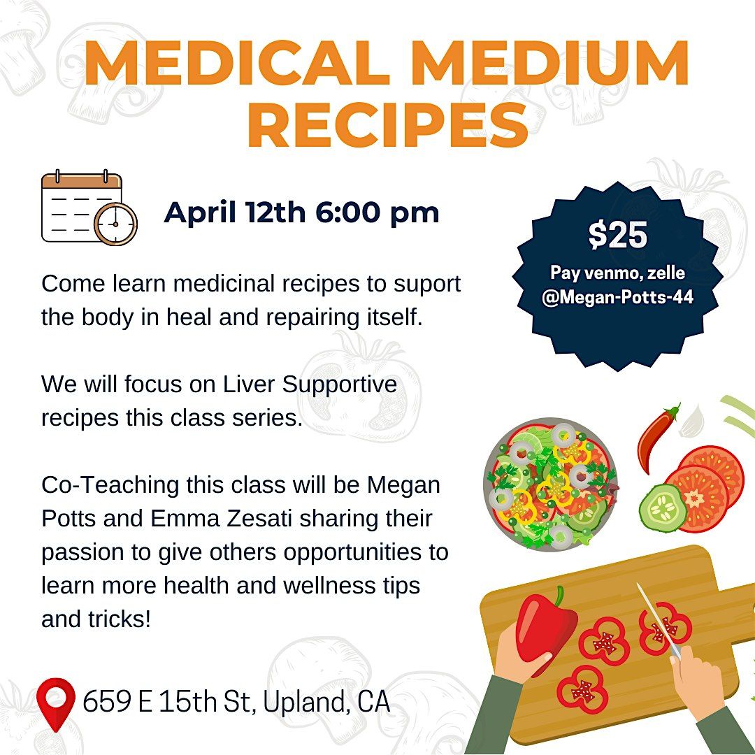 Medical Medium Recipes, Core Cooking Inc, Upland, 12 April 2024 |  AllEvents.in