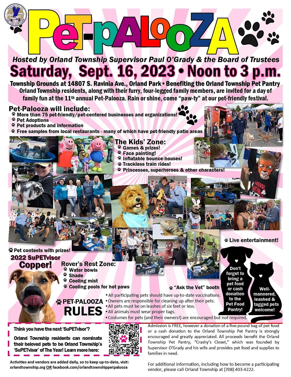Orland Townships PetPalooza, Orland Township, Orland Park, September