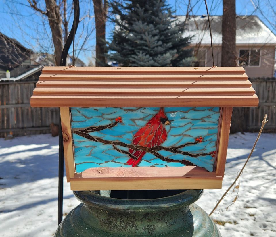 Mosaic Bird Feeder Class choice of designs, Who Gives a SCRAP