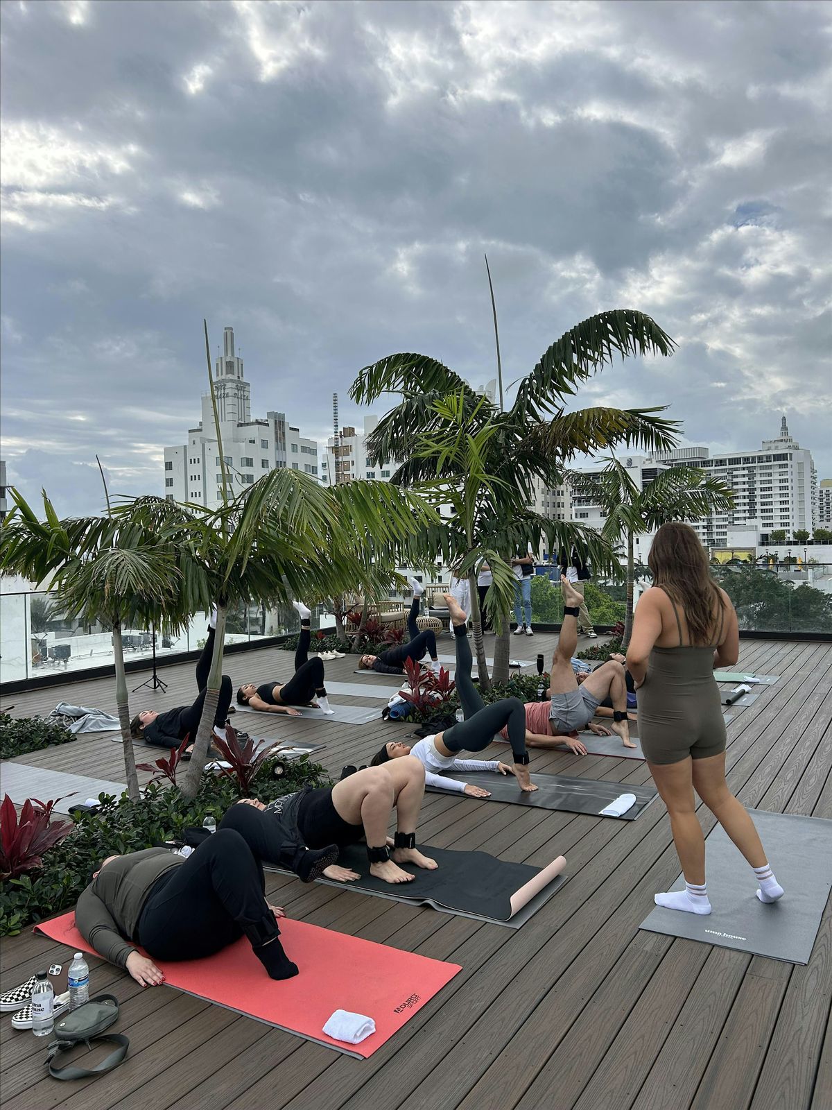Rooftop Pilates, Uma House by Yurbban South Beach, James Avenue, Miami ...