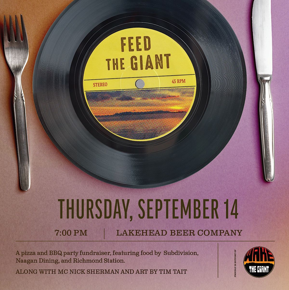 Feed the Giant 2023 In Support of Wake the Giant!, Lakehead Beer