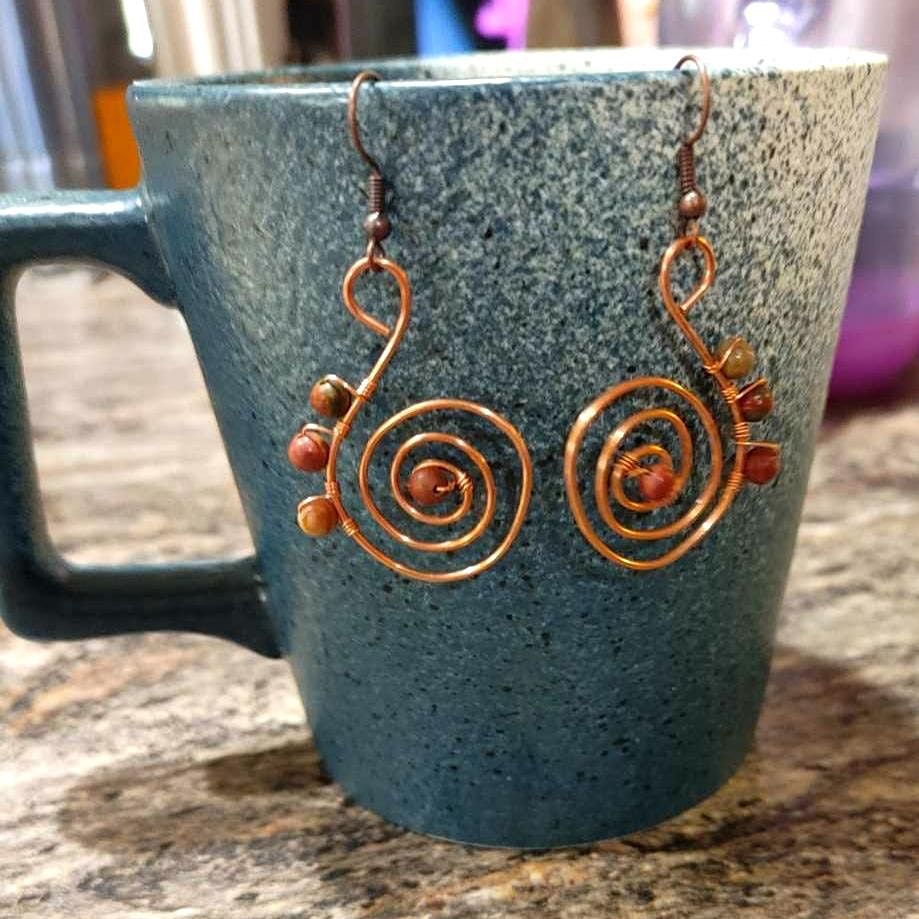 ALA CARTE Wire Wrapping Class 3 Jump Rings & Earrings, Karma Kards