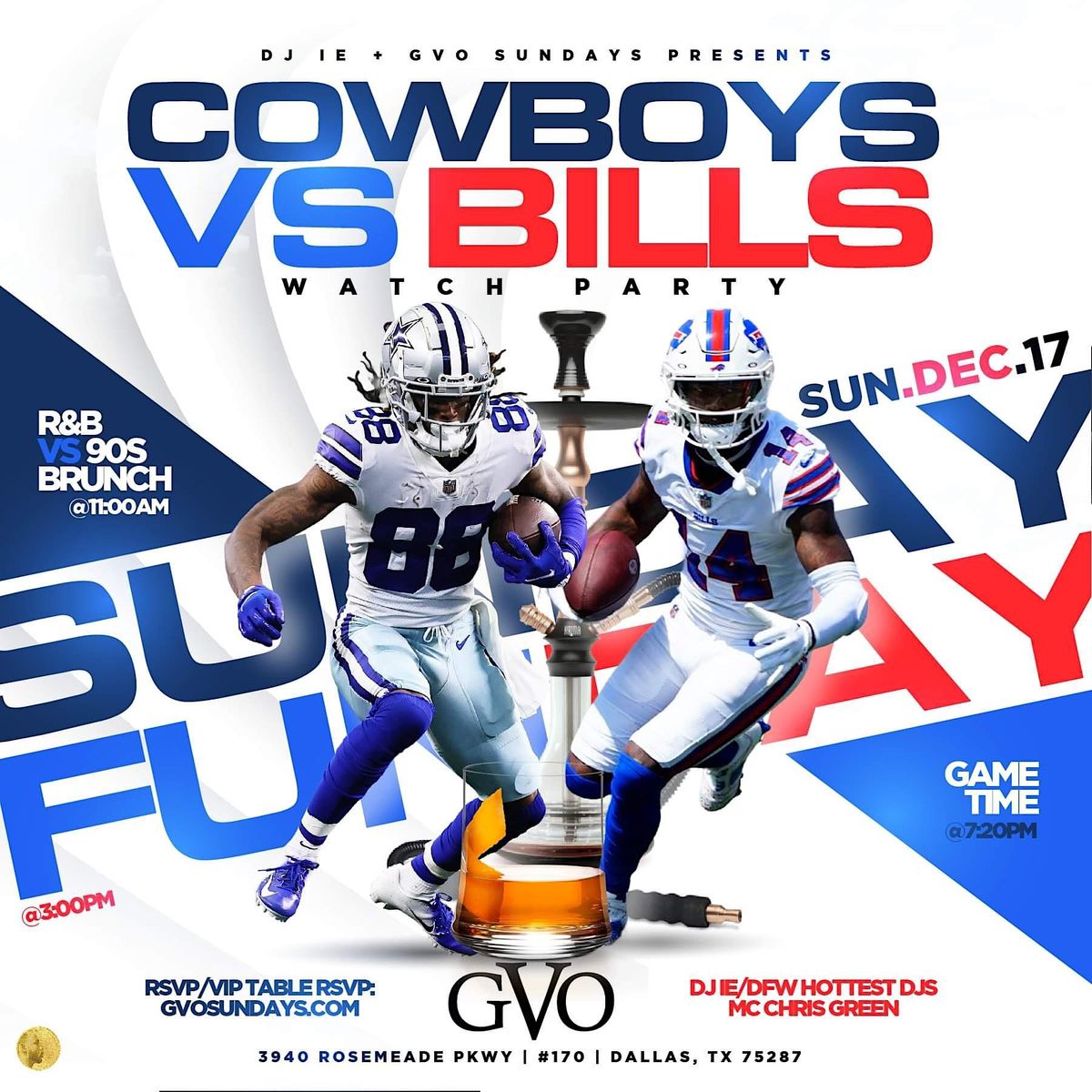 Good Vibes Sunday FunDay, GVO Lounge & Bistro, Dallas, 7 January to 8 ...