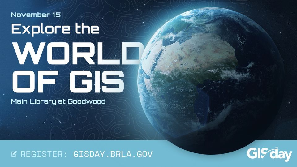 Baton Rouge GIS Day, Main Library at Goodwood, Shenandoah, November 15