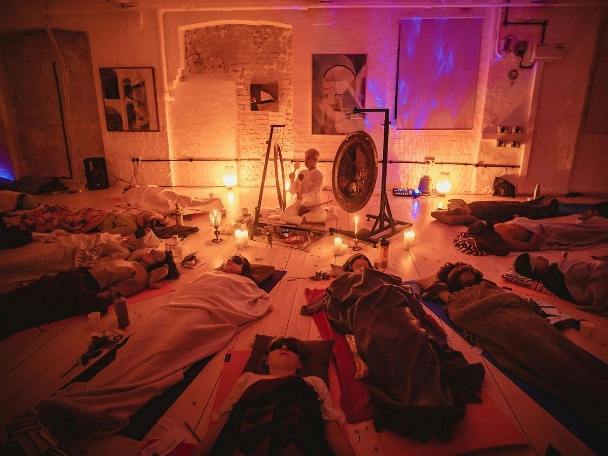 Full Moon Womens Gong Bath Ceremony, Akasa, Hackney Wick, London, 2 ...