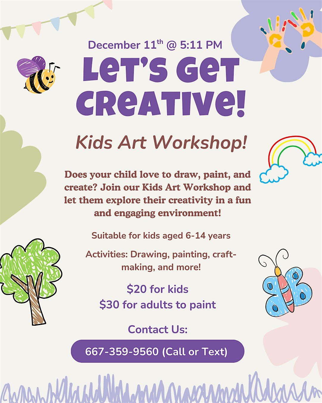 Kids Creative Activities @ Baltimore's BEST Art Gallery!, 11 December | Event in Baltimore | AllEvents