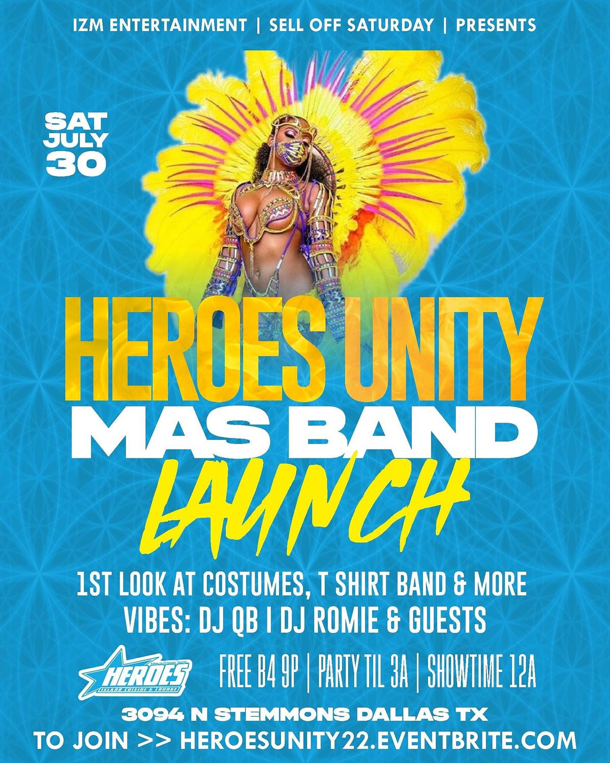 UNITY Mas Band Launch This Sat July 30 registration Lynn Creek Park