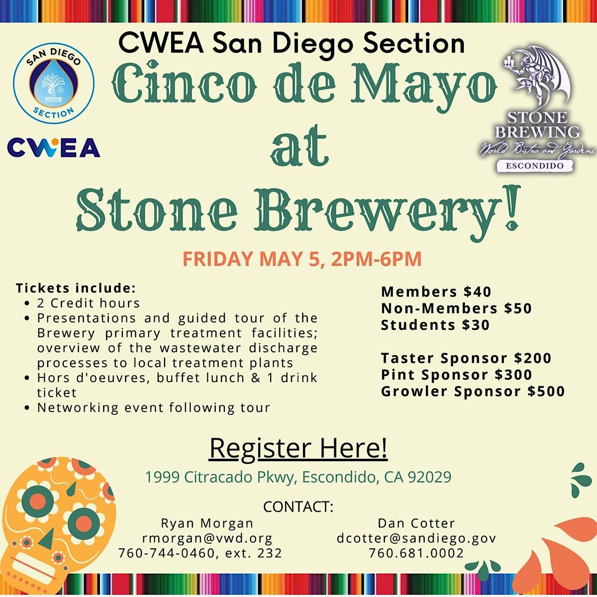 CWEA San Diego Section presents... Cinco de Mayo, Stone Brewing World