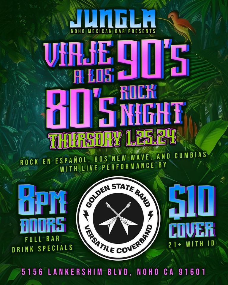 Viaje a Los 80s y 90s Rock Night , 5156 Lankershim Blvd, North ...