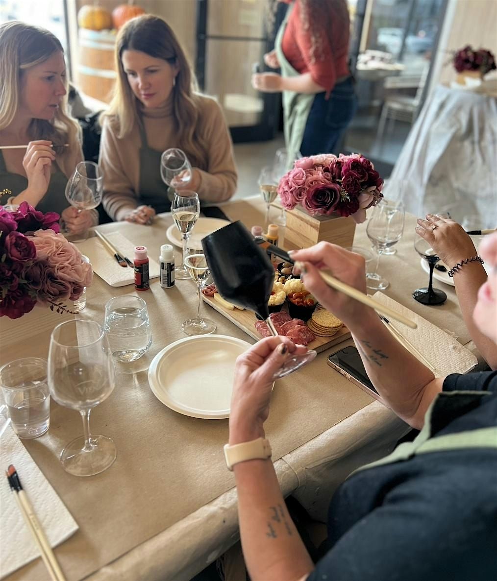 Paint on Wine Glass + Wine Tasting Vieni Estates Winery, Vieni