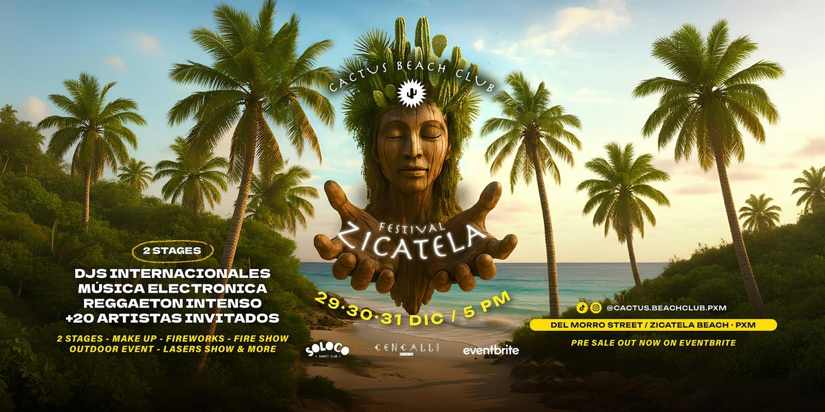 Festival Zicatela · 29 · 30 · 31 DIC /  AÑO NUEVO @Cactus Beach Club, 29 December | Event in Puerto Escondido