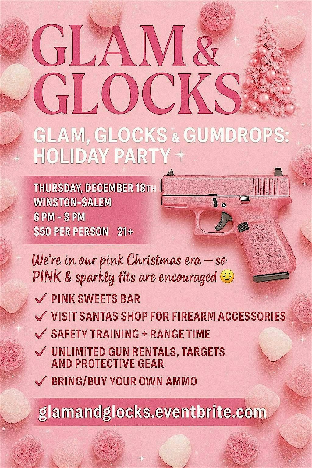 Glam, Glocks & Gumdrops, 18 December | Event in Rural Hall | AllEvents