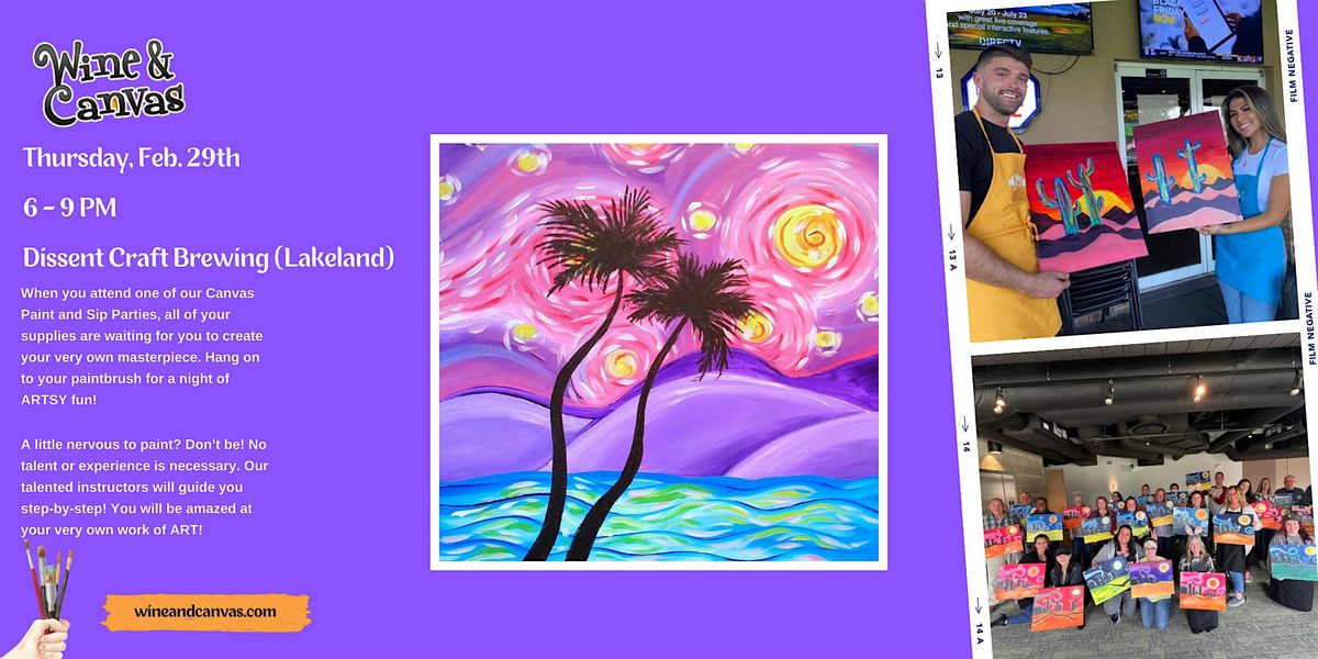 Lakeland Paint and Sip Starry Sunset, Dissent Craft Brewing (Lakeland