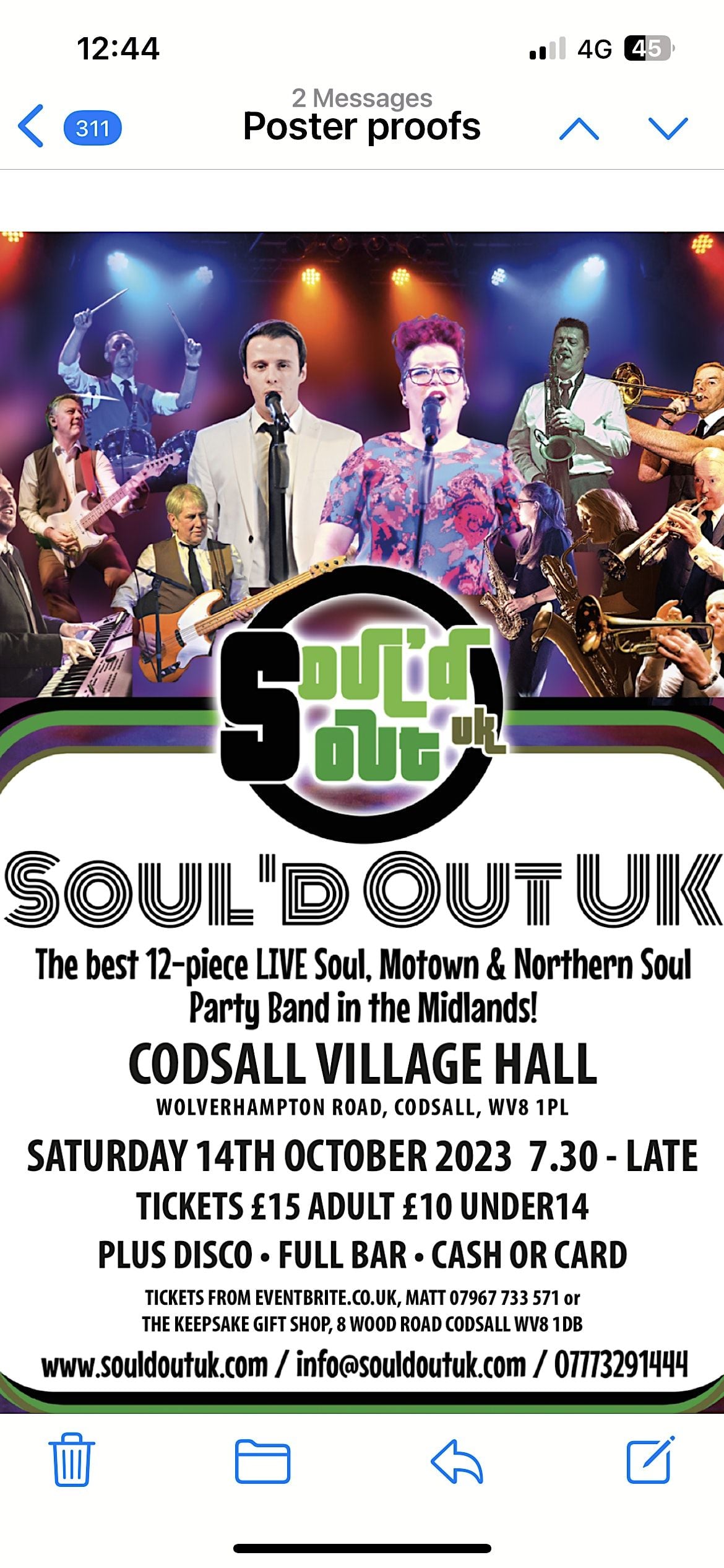 SOULD OUT UKTOP UK SOUL/MOTOWN/NORTHERN SOUL TRIBUTE BAND=DJ AND DISCO