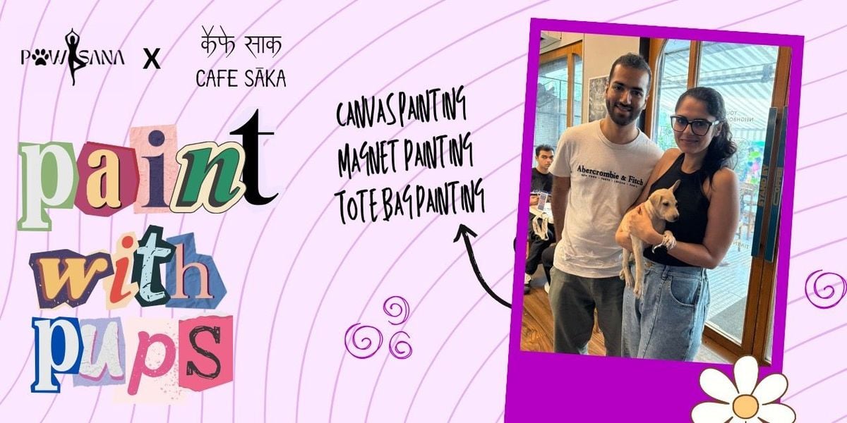 Paint with Puppies by Pawasana, 26 July | Event in New Delhi | AllEvents