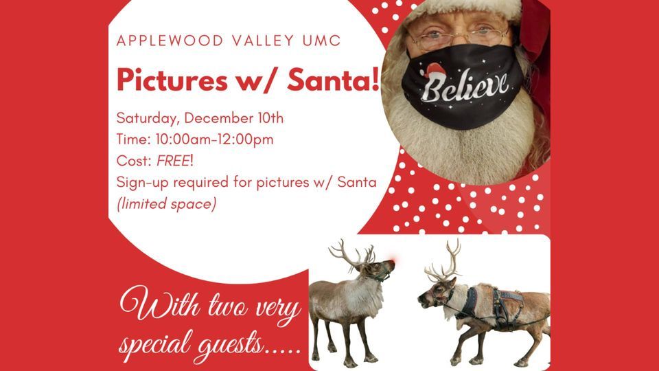 Pictures w/ Santa & Reindeer, Applewood Valley United Methodist Church