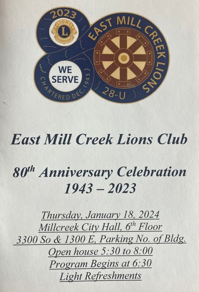 East Mill Creek Lions Club 80th Anniversary Celebration , Millcreek