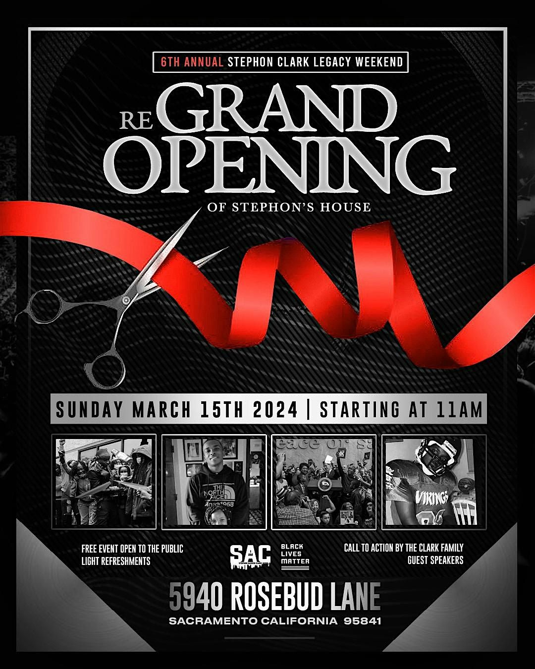 Stephon Clark Legacy Week Kickoff And Grand ReOpening, 5940 Rosebud Ln