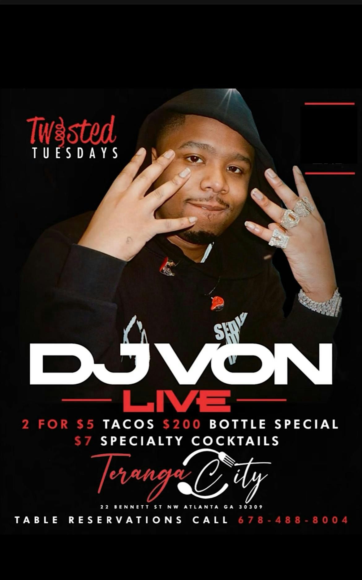 Lotto Official DJ LIVE TACO TUESDAY !, Teranga City Ultra Lounge