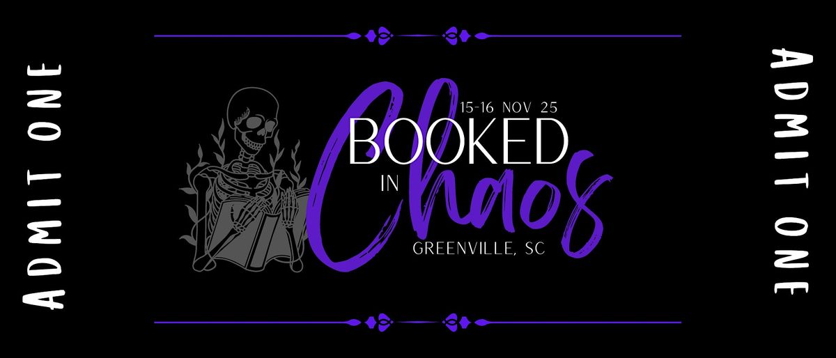 Booked in Chaos 2025, 14 November | Event in Greenville | AllEvents