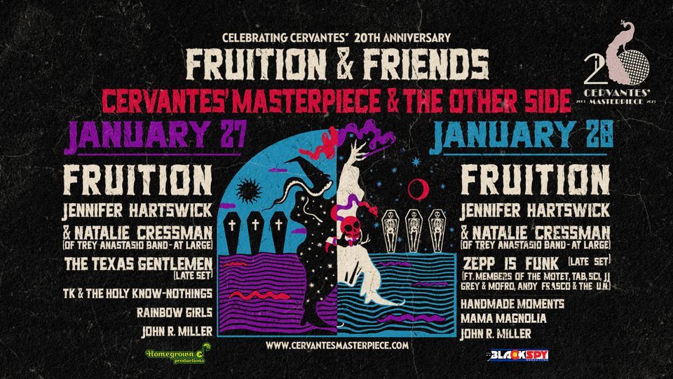Fruition & Friends Cervantes 20th Anniversary shows!, Cervantes