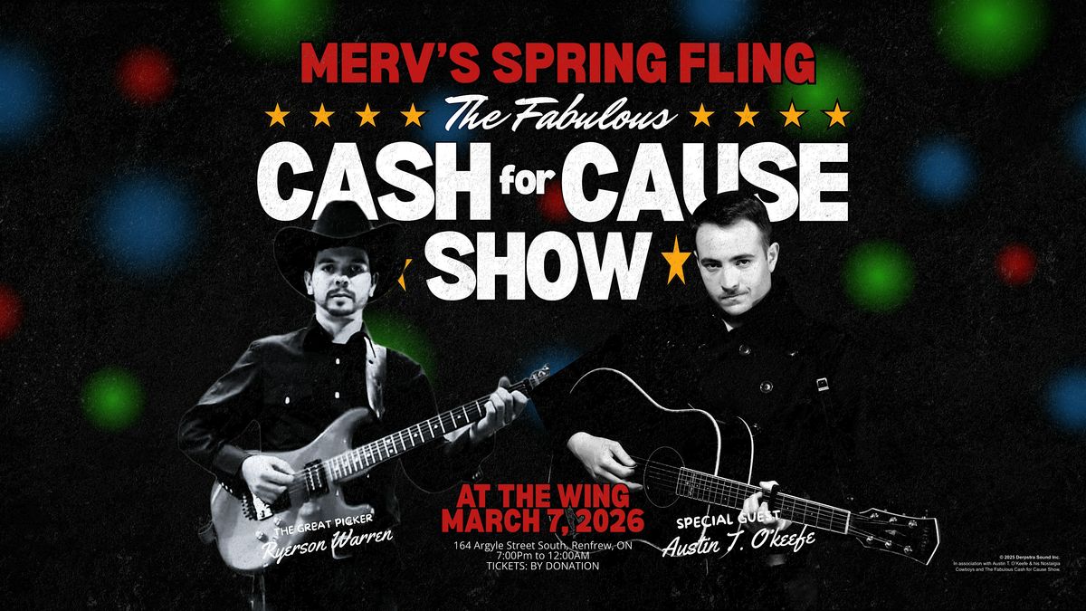 Merv’s Annual Spring Fling – Featuring Austin T. O’Keefe & Ryerson Warren, 7 March | Event in Renfrew