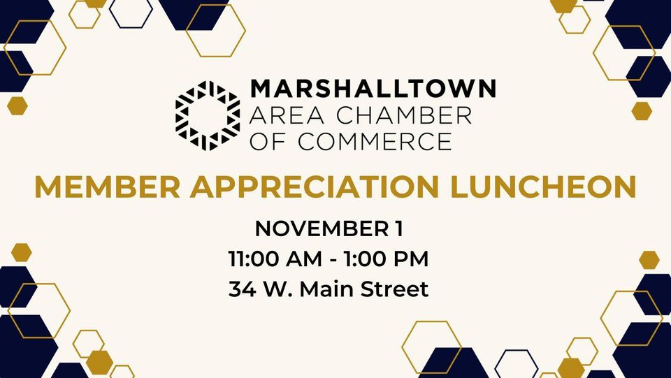 Member Appreciation Luncheon, Marshalltown Area Chamber of Commerce