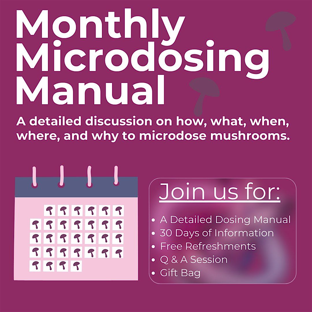 Monthly Mushroom Microdosing Manual | Event in Denver | AllEvents