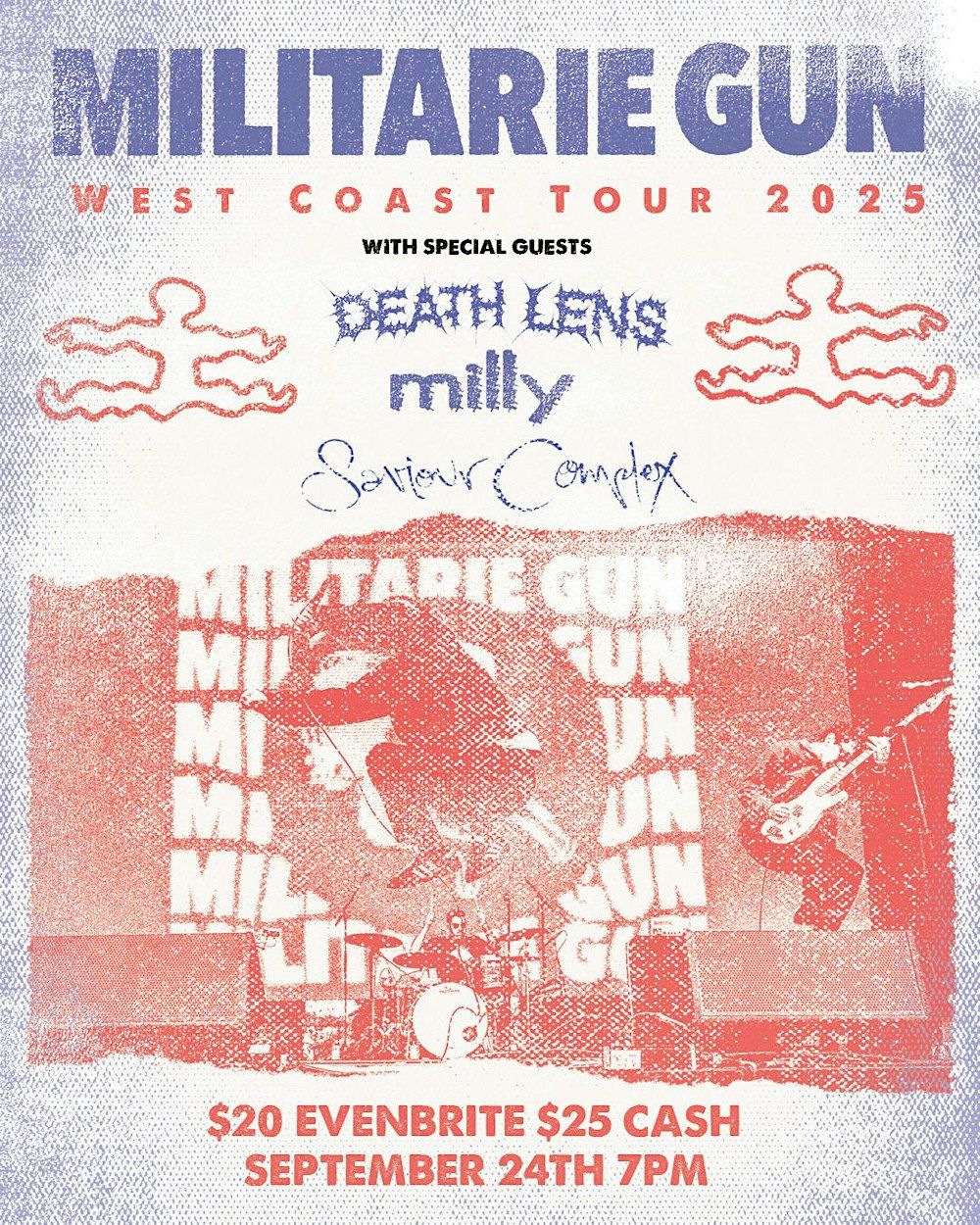 Militarie Gun with Death Lens, Milly, Saviour Complex at the ELKS LODGE in Oxnard, 24 September | AllEvents