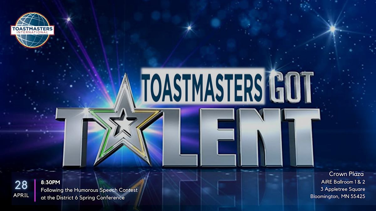 Toastmasters Got Talent!, Crowne Plaza Suites Msp Airport Mall of