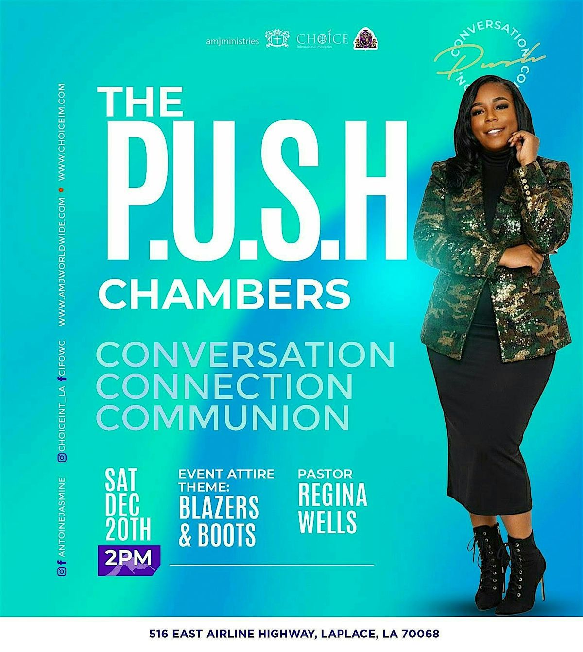 The P.U.S.H Chambers: Conversation, Connection, and Communion, 20 December | Event in LaPlace | AllEvents